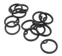 Hemobllo Silencieux en Silicone Rond pour Médailles d'animaux, Lot de 12pcs, Extensible Bruit, Accessoires Pratiques pour Chiens et Chats
