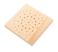 Hemobllo Socle Bois pour Poupée Argile Base Ronde pour Figurines Pâte à Modeler Support pour Séchage et Présentation de Modèles Artisanaux