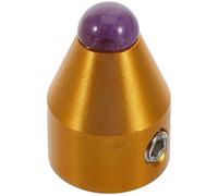 Hemobllo Socle de Diapason en Alliage D’aluminium 8 Mm Pierre de Cristal Violet, Pied de Support Stable Contemplation, Thérapie Sonore, Accessoire Pratique à Domicile et Bureau