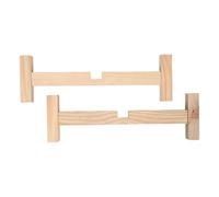 Hemobllo Socle en Bois pour Moulin à Farine en Pierre 42 Cm, Support Stable et Résistant pour Meule Manuelle, Base Décorative et Rehausseur pour Jardinière, Accessoire Maison pour Broyage