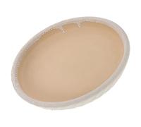 Hemobllo Socle pour Pot de Fleurs en Céramique Blanche Perlée 20 Cm pour Plantes D’intérieur, Plateau Rond Anti-éclaboussures Système D’égouttage Stable et Facile à Nettoyer