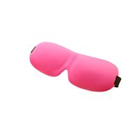 Hemobllo Sommeil 3d sans Nez, Doux et Léger en Tissu, Couleur Rose Rouge, Bandeau Élastique Unisexe pour Sieste et Voyage, Yeux Occultant Confortable