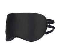 Hemobllo Sommeil en Soie 100% Naturelle Double Sangle Réglable, Cache-œil Occultant Noir, Léger, pour Voyage, Relaxation et Sommeil Réparateur, Unisexe Adulte