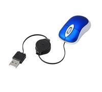 Hemobllo Souris Filaire Télescopique avec Câble USB pour Ordinateur Portable Bureau Souris Compacte avec Capteur Optique Dpi