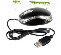 Hemobllo Souris Optique USB De Bureau Haute Précision, Ergonomique, Molette De Défilement, Adaptée pour Pc Et Ordinateur Portable, Filaire, Couleur Noire, Usage Professionnel Quotidien