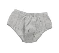 Hemobllo Sous-vêtement Homme Incontinence Lavable Coton Résistant Snap Facile à Enfiler et Retirer Adapté Soins Réhabilitation