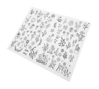 Hemobllo Stabilisateur Broderie Soluble à Eau Autocollant Dissolvant pour Logo et Motifs Support Pratique pour Couture et DIY Compatible Tissus Variés Découpe Personnalisée