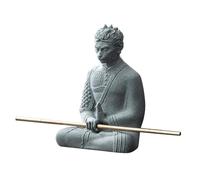 Hemobllo Statue Résine Wukong pour Aquarium Décoration Naturelle Sculpture Zen Asiatique Résistante à Eau pour Paysage de Poisson et Ornement de Bureau