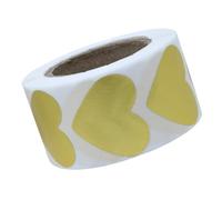 Hemobllo Stickers Cœur Dorés Autocollants Merci Adhésifs Décoratifs pour Sachets Biscuits Boulangerie DIY