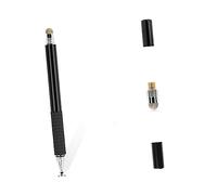 Hemobllo Stylet Capacitif Multifonction avec Pointe en Disque Et Fibre Fine, pour Smartphones Et Tablettes Tactiles, Usage Professionnel Et Créatif, Noir, Lot De 2
