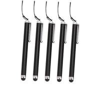 Hemobllo Stylet pour Écran Tactile Pointe en Métal Pointe en Silicone Souple Cordon Perdu Noir