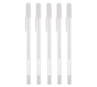 Hemobllo Stylo Beauté Acrochordons Blanc 5pcs Pointe Fine en Plastique, Facile à Nettoyer, pour Marquage Précis Peau et Maquillage Professionnel