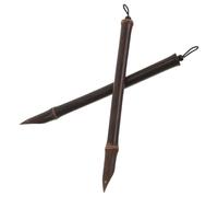 Hemobllo Stylo de Calligraphie Pointe Fine et Encre Fluide Fait Main 2 Pièces en Bambou Design Traditionnel Unique, pour Fournitures de Céramique et Sculpture en Argile