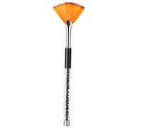Hemobllo Stylo Nail Art Noir en Plastique avec Poignée Perceuse, Forme Éventail Plat, Léger et Confortable pour Manucure Créative des Femmes
