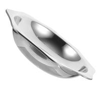 Hemobllo Sun Pan en Acier Inoxydable Épais, Fond Rond, Cuisson Rapide | Surface Polie Lisse, Usage Feu Ouvert, Grand Volume, pour Chefs Cuisine Familiale, Argenté