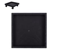 Hemobllo Support à Plantes Mobile Plateau Anti-Débordement 29 CM et Roues en Verre Trempé pour Jardin et Salon