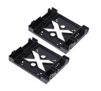 Hemobllo Support Baie Disque Dur 5,25 Pouces vers 3,5/2,5 Pouces Compatible SSD et Hdd Ventilation, Adaptateur Abs Noir Ambiance Estivale