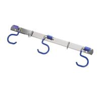 Hemobllo Support Balais Mural Acier Inoxydable Crochets Multifonction Porte Serviettes et Vêtements Sans Perçage pour Cuisine Salle de Bain Entrée