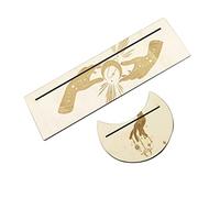 Hemobllo Support Bois pour Cartes de Tarot Lune et Accessoire de Divination Décoration Ésotérique pour Affichage des Cartes