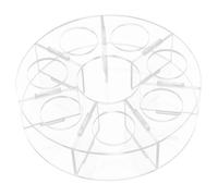 Hemobllo Support Cornet Glace Acrylique Transparent Rond Porte-cornet Crème Glacée Stable et Facile à Nettoyer Présentoir Cônes pour