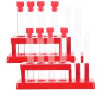 Hemobllo Support Couleur Aléatoire pour Laboratoire Porte-tubes Réutilisables avec Bouchons Étanchéité et Classification pour Tubes à Essai en Plastique pour Expériences