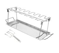 Hemobllo Support De Cuisse De Poulet Acier Inoxydable De pour Ailes Fourchettes à Volaille De Barbecue Outil De Cuisson pour Poulet