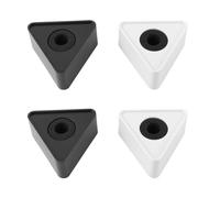 Hemobllo Support de Logo de Microphone Triangulaire Abs pour Microphone D'entretien Professionnel, 4 Pièces, Facile à Transporter Finition Soignée et Design Simple et Pratique