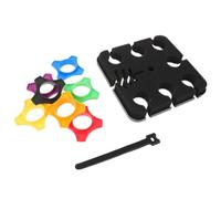 Hemobllo Support de Micro Métal pour 7 Microphones - Plateau de Rangement Multifonction pour Pied de Micro de Table Clips Stables pour Scène et Bureau Organisation Efficace pour Studio