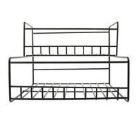 Hemobllo Support de Rangement Métallique Multifonctionnel pour Bouteilles de Sirop et Épices Grosse Capacité Adapté la Maison Commerces