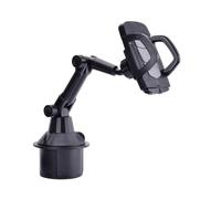 Hemobllo Support de Téléphone Portable Porte-gobelet en ABS Gris, Rotation 360° Accessoire Polyvalent pour Voiture Réglable en Hauteur pour Smartphone pour Véhicule et Conduite