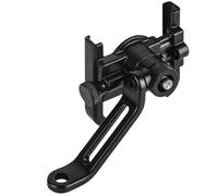Hemobllo Support de Téléphone pour Vélo et Moto en Alliage D'aluminium Noir, Haute Durabilité et Compatibilité Large Fixation Guidon Ajustable pour Navigation