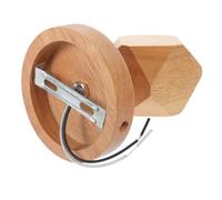 Hemobllo Support Douille Bois Rotatif pour Ampoule Base Plafonnier Ronde avec Vis Porte Ampoule Mural pour Lampe Suspendue et Applique