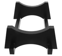 Hemobllo Support en Bois Foncé pour Tonneau à Vin Résistance à l'usure Quotidienne, Base Élégante pour Distributeur de Boissons, pour Bar et Espace de Vie