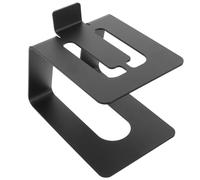 Hemobllo Support la Métal Bureau de Noir D'enceinte Facile à Installer, Design Unique pour Améliorer Qualité Sonore des Enceintes D'ordinateur