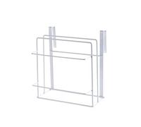 Hemobllo Support Mural Gain de Place Blanc Double Couche Étagères de Rangement Cuisine Pratiques pour Planches à Découper pour Organisation Placard
