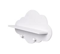 Hemobllo Support Mural Patères avec Étagère De Rangement en Bois, Design Nordique Créatif, Décoratif Et Pratique, Adapté Chambre Fille Et Porche, Organisateur Mural Multifonctionnel