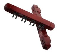 Hemobllo Support Mural pour Queue de Billard Porte-Queues en Bois Robuste à 6 Fentes, pour Rangement Salle de Jeux