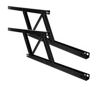 Hemobllo Support Pliable pour Table Basse à Plateau Relevable, Charnière à Ressort Pliante Noire, Mécanisme de Levage Manuel Charnières de Trappe pour Salon et Chambre, Lot de 2 Pièces