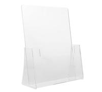 Hemobllo Support Porte Brochures Acrylique Transparent Présentoir Compact et Moderne pour Bureau et Maison Support de Documents Flyers et Magazines Gain de Place