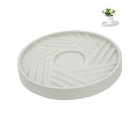 Hemobllo Support Pot Plantes Mobile avec roulettes Base Ronde Solide pour Jardinière Intérieure et Extérieure Plateau Rouleur Antidérapant pour Balcon et Salon Support Charge Lourde