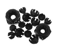 Hemobllo Support pour Caméra de Voiture avec Tête Sphérique Large et Petite, Réglage d'angle à 360 Degrés en Plastique Noir pour Fixation Stable sur Rétroviseur