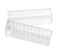 Hemobllo Support Pour Embouts De Ponceuse à Ongles Boîte Étanche Transparente Organiseur Pour Têtes De Ponçage Coffret Solide Pour Usage à Domicile Et Professionnel Rangement Nail Art