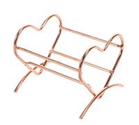 Hemobllo Support pour Éponges à Maquillage Cœur Rose Doré, Organiseur Compact, Séchoir à Poudre, Compatible Bouffée et Mélangeurs Cosmétiques, Rangement pour Femmes et Jeunes Filles,