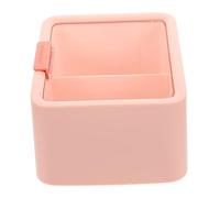 Hemobllo Support Pour -tiges à Compartiments Avec Couvercle Transparent Boîte De Rangement Pour -tiges Et Houppettes à Maquillage Organisateur De Cosmétiques Pour Commode
