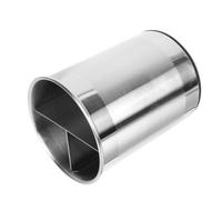 Hemobllo Support Rotatif en Acier Inoxydable 2L Organisateur Multifonction pour Ustensiles Cuisine Pot à Pinceaux Maquillage Rangement Bureau et Décoration Maison