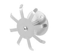 Hemobllo Support Rotatif Inox Cuisine Crochets Gain de Place Porte Ustensiles Mural Organisateur Rotatif pour Spatules Cuillères et Accessoires Rangement Compact pour Petites Surfaces