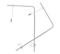 Hemobllo Support Suspendre pour Lampe D’Aquarium en Alliage D’Aluminium, Réglable en Hauteur 25x40 Cm, Lot de 1 Paire pour Éclairage D’Aquarium Eau Douce et Eau de Mer, Équipement Solide