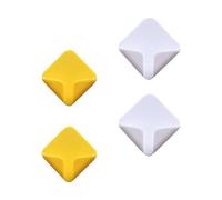 Hemobllo Supports Adhésifs pour Prises Murales 2 Paires Crochets Multifonctions en Polypropylène Écologique Fixation sans Perçage pour Rangement Câble et Mini-Manettes Organisation