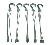 Hemobllo Suspension pour Pot de Fleurs 5 Crochets en Plastique Vert 45Cm Poids 2.5kg pour Usage Extérieur et Intérieur