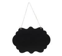 Hemobllo Tableau Ardoise Décoratif Double Face Bois à Suspendre avec Corde Tableau Mémo Effaçable pour Maison Bureau Mariage Signalétique Polyvalente